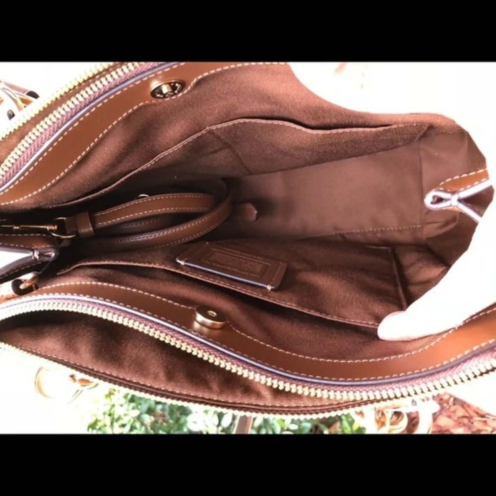 Coach Brooke Carryall Satchel In Khaki bag only
